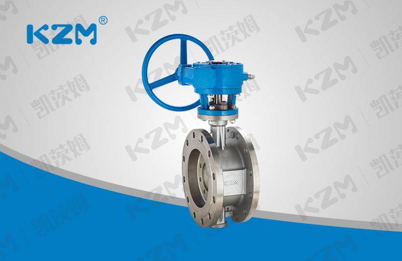 Worm gear flange hard seal butterfly valve