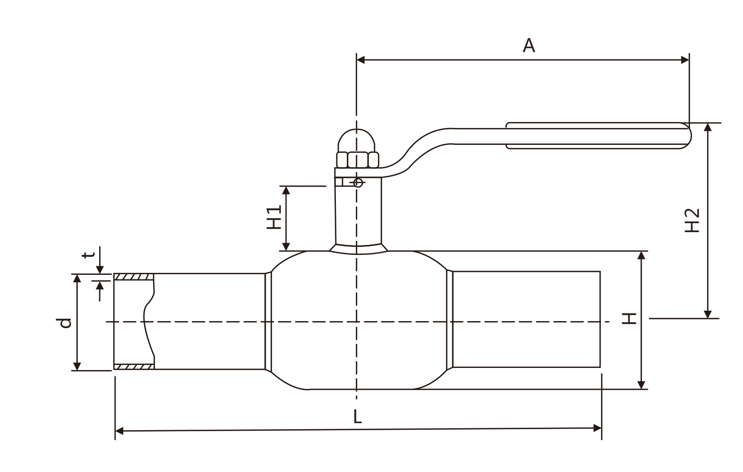 手柄式全焊接球阀(图1)